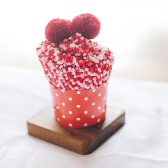 3 for $20 NWT Cozy Red Cupcake Socks - Picture 3 of 7